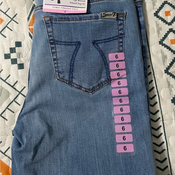 NWT. Seven7 tower straight leg crop. High waisted, relaxed easy fit size… - Picture 3 of 4